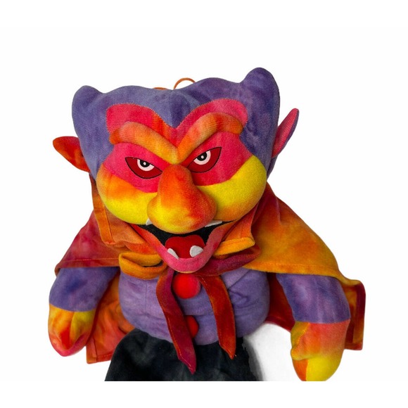 Vintage Dracula Stuffins Halloween Toy 1998 Tie Dye Rare Large 22" Plush - Picture 2 of 8